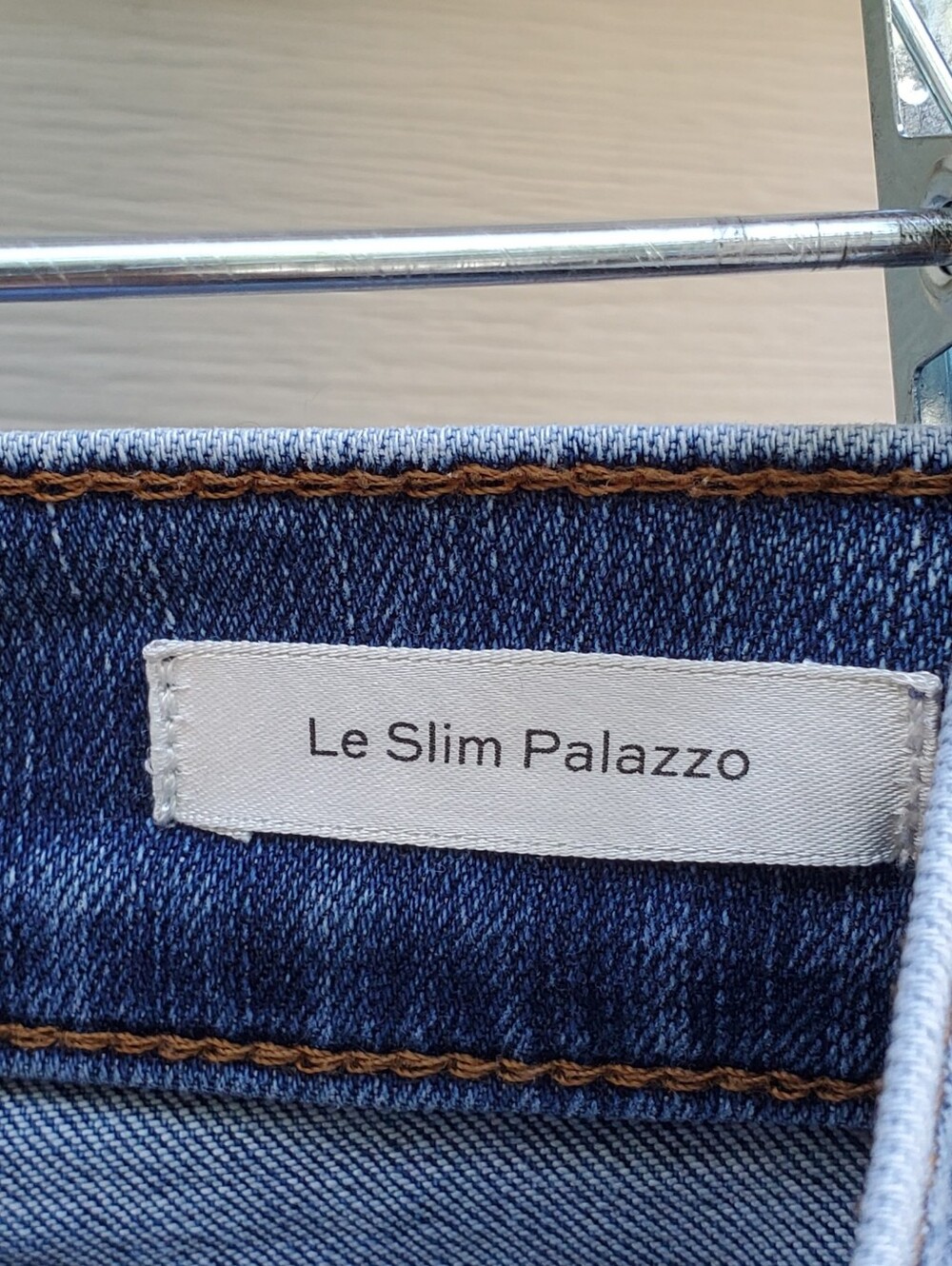 Frame Le Slim Palazoo Wide-Leg Cut-Hem Jeans Size 27 - Picture 5 of 6
